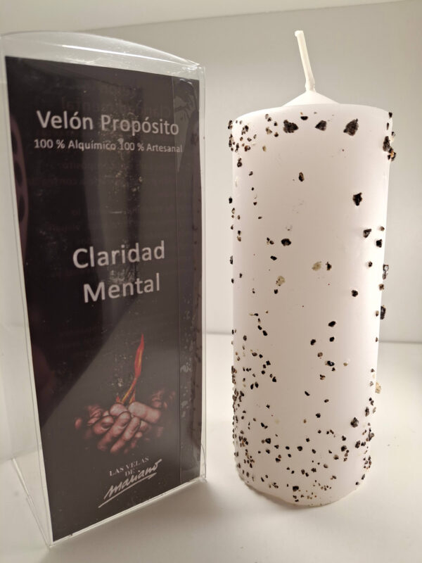 Velón blanco para claridad mental
