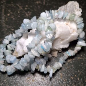 Pulsera chip de Aguamarina