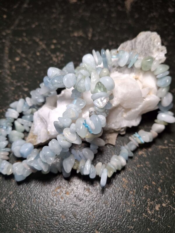 Pulsera chip de Aguamarina